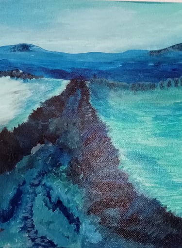 Serenity Through Drama (painting) Kylee Nicole Smith