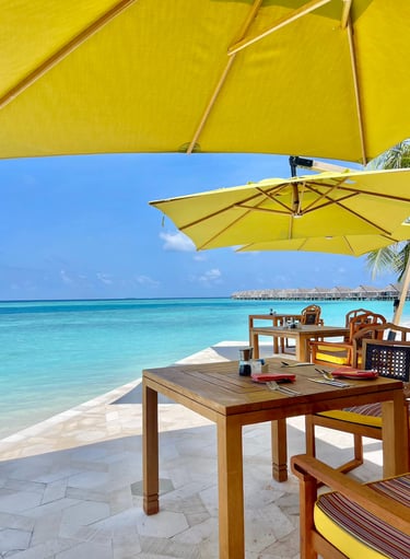 Anantara Kihavah Maldives breakfast dining