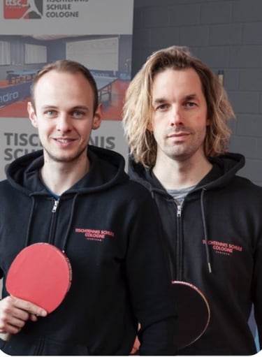 Dennis Michel & Patrick Zapke (Inhaber Tischtennis Schule Cologne