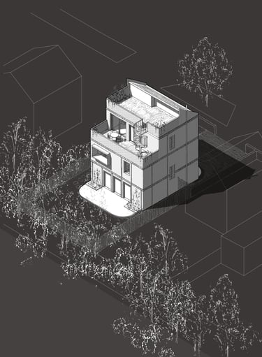 Creative detailed brick residential new family home architecture in York