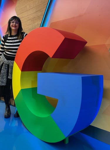 Josi em visita para projeto em parceria com Google