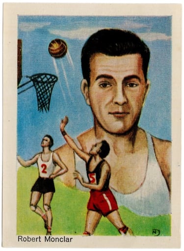 Robert Monclar Basketball Rookie Card 1956 France