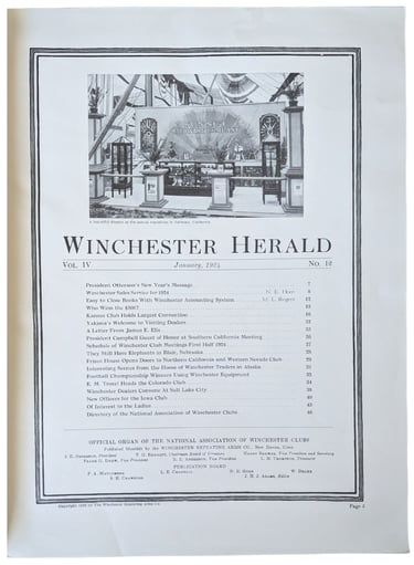 Winchester collectors ephemera magazines vintage