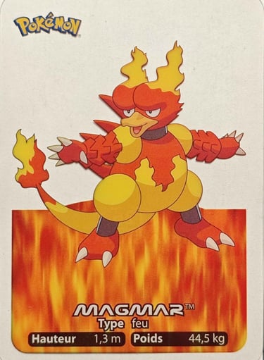 126 Magmar Lamincards Pokémon série 1