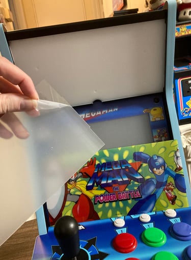 Evercade Alpha Mega Man Peeling Marquee