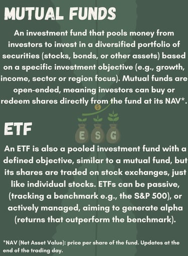 mutual funds and ETFs definition