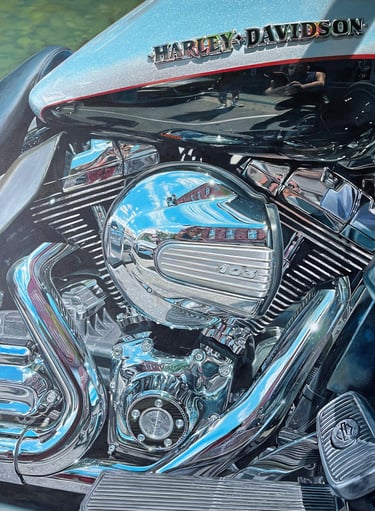 Harley Davidson - Chrome Symphony painting