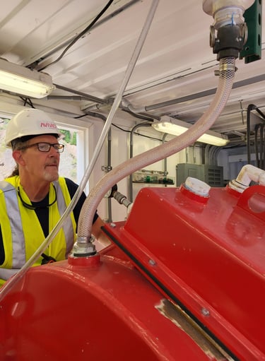 Avivid's Turbocoag in action on the 2024 Nelson Tunnel Project in CO.