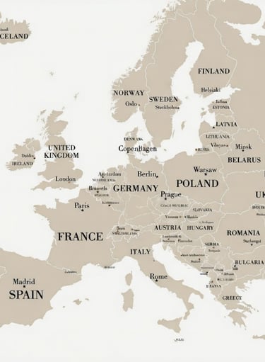 Image of map of europe