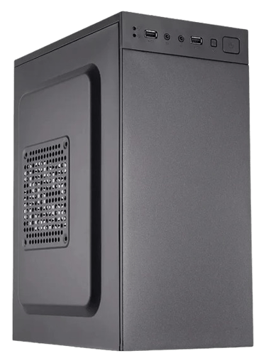 a computer case with a black and white computer case