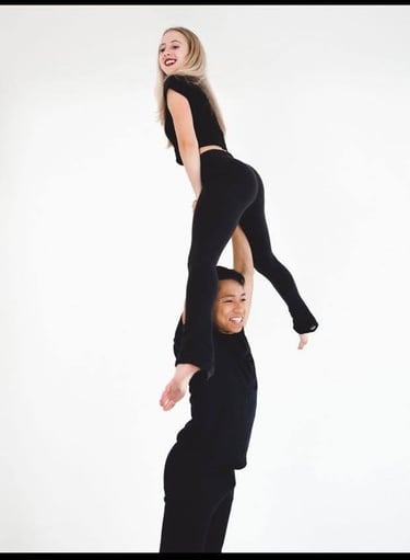 Boy pairs figure skater
