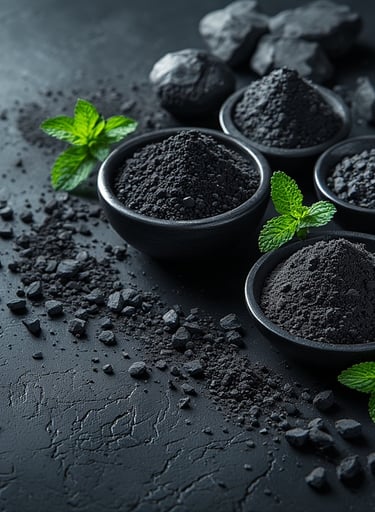 Dark, moody tones with black salt and silver accessories.