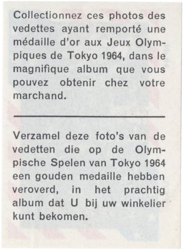 1964 Olympics Basketball Card Bubble Gum Team United States