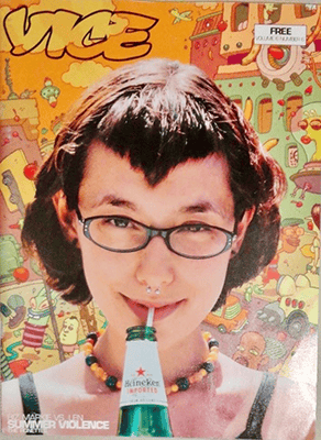 First cover of Vice Magazine, Makeup and Hair-J. Elton Marks