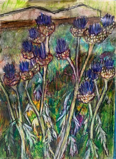 Blooming Artichokes