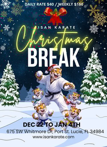 Christmas Break Camp at isan karate in port saint lucie, fl