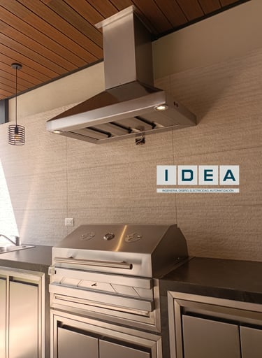 Mobiliario residencial- Campana, asador, muebles