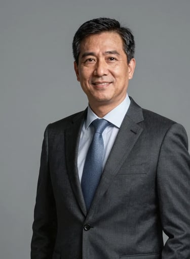 Minimalist corporate portrait of an executive in a South American business setting. Professional lighting, neutral grey background, sharp focus, clean and modern aesthetic.