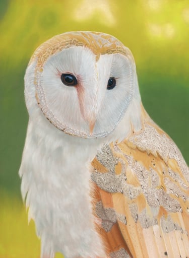 Alan Taylor Barn Owl pastel painting