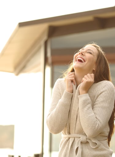 Happy lady