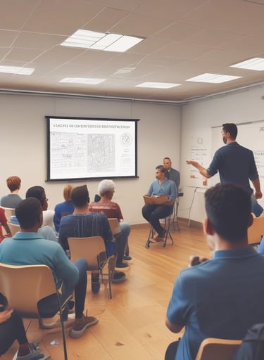 man standing in front of group of men