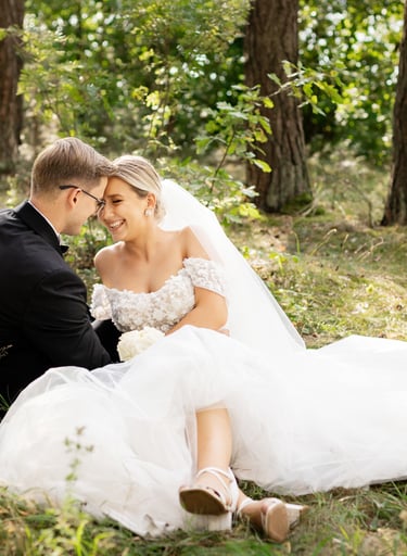 vestuviu fotosesija gamtoje