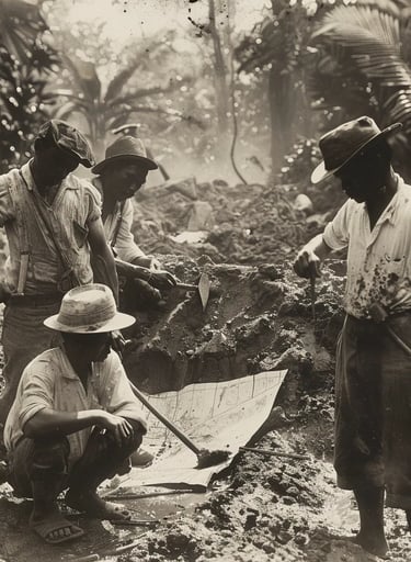 Construction of Pali Road, 1896