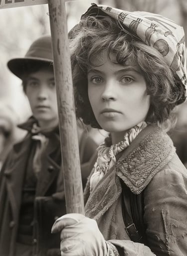 Front Line of the Suffrage Parade, 1917