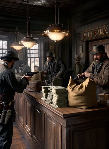 Inside the Bank, Missouri, 1866