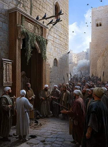 the Ottoman governor’s serai inside Jerusalem’s walled quarter, 1626