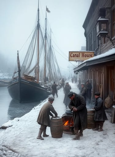 Lock No. 45, New York, 1831: Canal at a Standstill