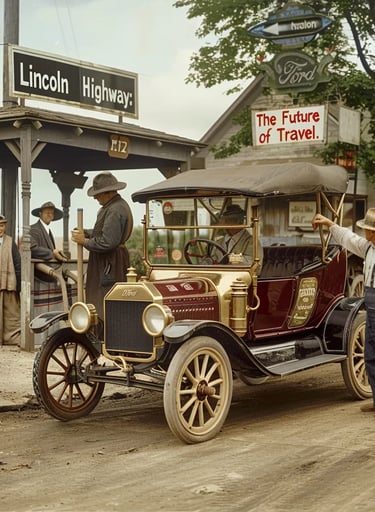 Small Town Gas Station, Pennsylvania, 1913