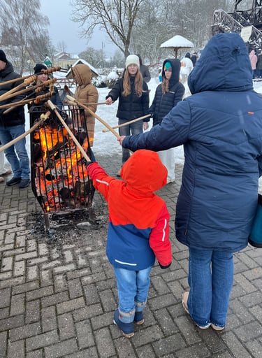 Cooking dragons tails on New Years Day