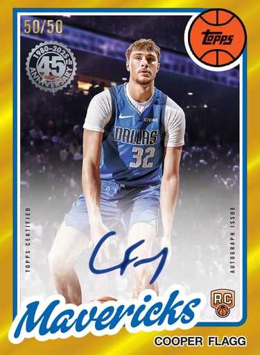 2025 Topps Basketball rookie card Cooper Flagg