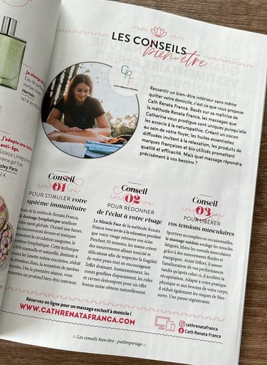 Page conseils bien-être du magazine Janette au Luxembourg