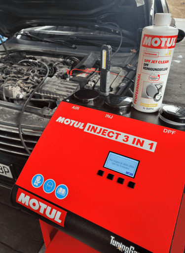 Машина за чистење DPF филтер Motul Inject 3in1 без демонтажа во Скопје
