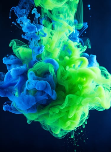 Blue and Green Smoke