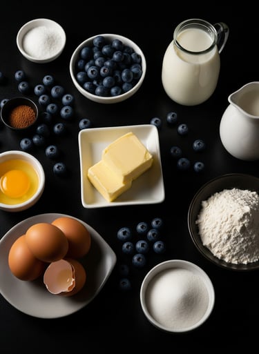 Blueberry Cake Ingredients from PremiYum Foods!
