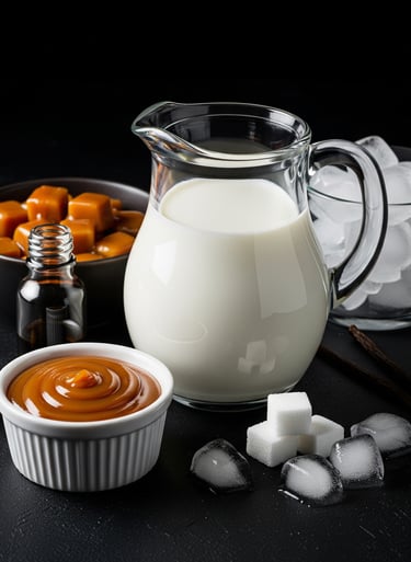 Caramel Milkshake Ingredients from PremiYum Foods!