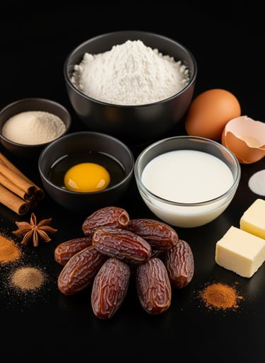 Dates Cake Ingredients from PremiYum Foods!
