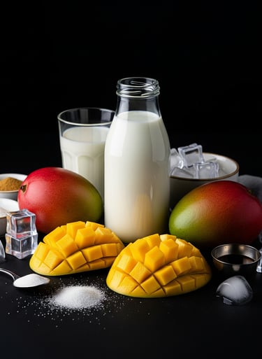 Mango Milkshake Ingredients List from PremiYum Foods.