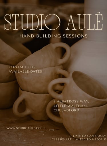 Handbuilding Sessions, workshops in Chelmsford
