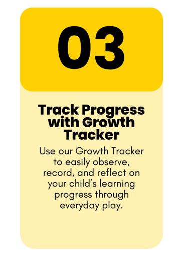 SPARKI Growth Tracker showing parents how to record and monitor their child’s learning milestones