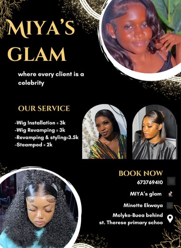 Miya's glam flyer design