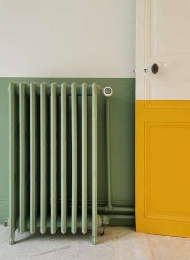 contrasting pastel colours