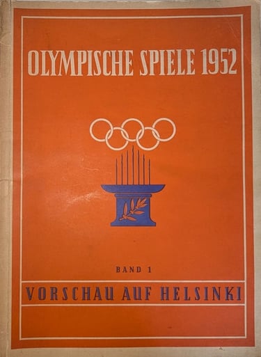 1952 Olympische Spiele Sports Cards Album Vintage Germany