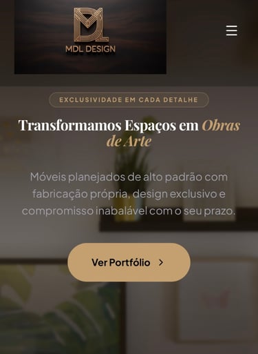 Apresentação do site institucional da MDL Design desenvolvido pela CVO Digital