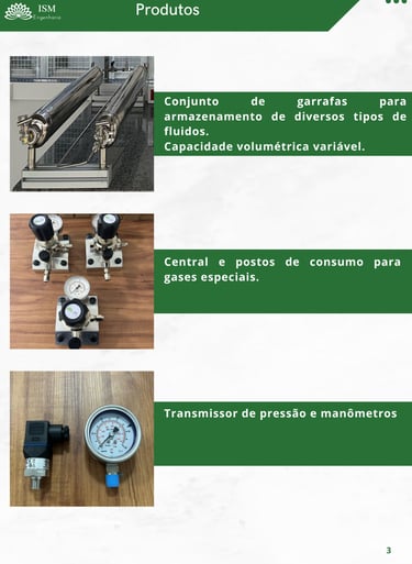 Industrial gas storage cylinders, pressure transmitters, and gauges for fluid management systems.