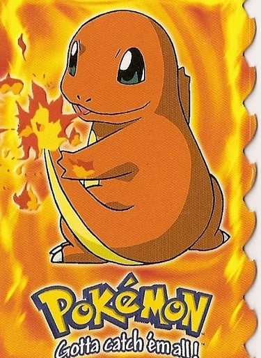 E4 Of E12 Chamander Topps Pokémon The First Movie Die Cut