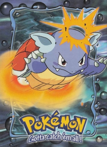 E8 of E12 Wartortle Topps Pokémon The FIrst Movie